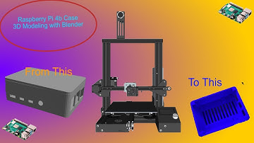 How to create a custom Raspberry Pi 4b case using Blender3D