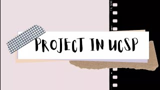 MASS MEDIA 📺📣 || PROJECT IN UCSP✨