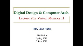 Celebrity Digital Design & Computer Architecture - Lecture 26a: Virtual Memory II (Spring 2022) Net Worth