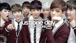 just one day (japanese ver) - bts (sped up/nightcore)