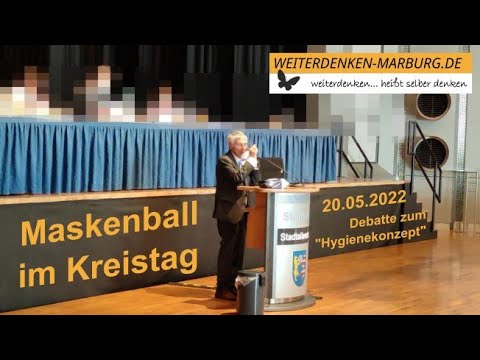 Maskenball im Kreistag Marburg-Biedenkopf, 20.05.2022