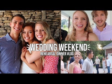 WEDDING VLOG! Family Rehearsal + Party!