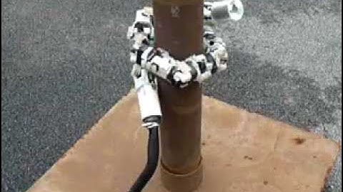 Snake Robot Climbing Pole
