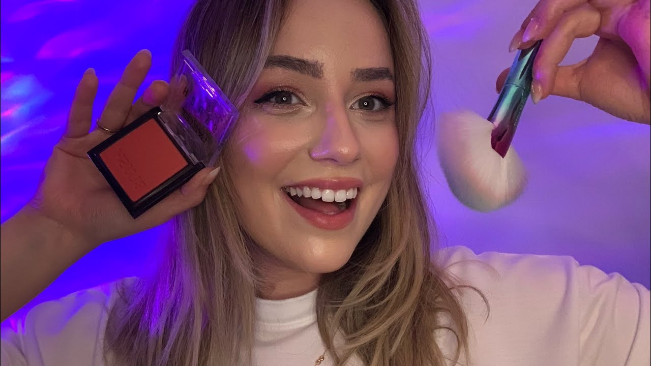 ASMR MAKYAJ ROLEPLAY | TÜRKÇE ASMR | MAKYAJINI YAPIYORUM💜 | DOİNG  YOUR MAKE UP