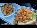 Sandwich Mukbang (Shrimp Poboy and Fries)