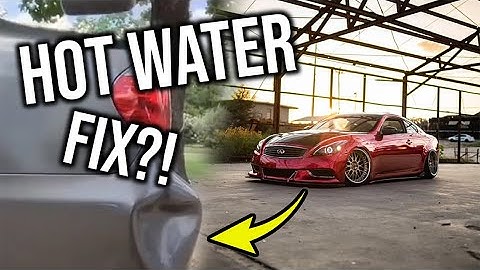 LifeHacks : Using Boiling Water to Get Car Dents out | Rewrapping Rear Bumper