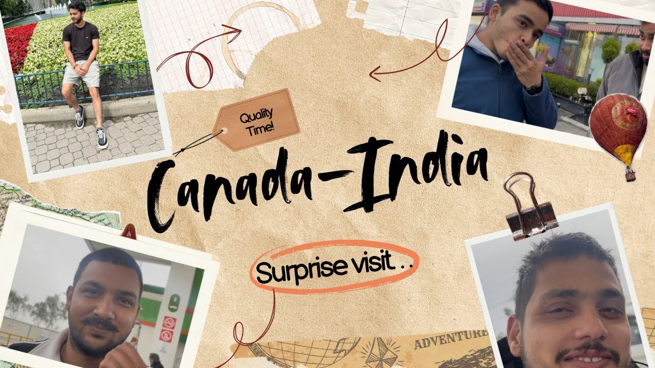 Bhai ko lene gye airport🛩️ Surprise Visit🇨🇦-🇮🇳