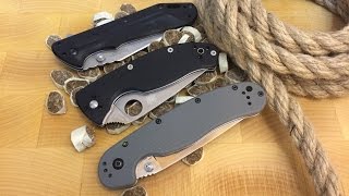:  . Spyderco Tenacious, Ontario RAT1, Kershaw Thermite.
