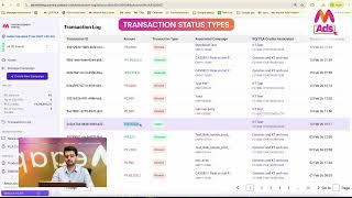 Understanding Transaction Logs &amp; Budget Tracking | Myntra Ads Portal Tutorial