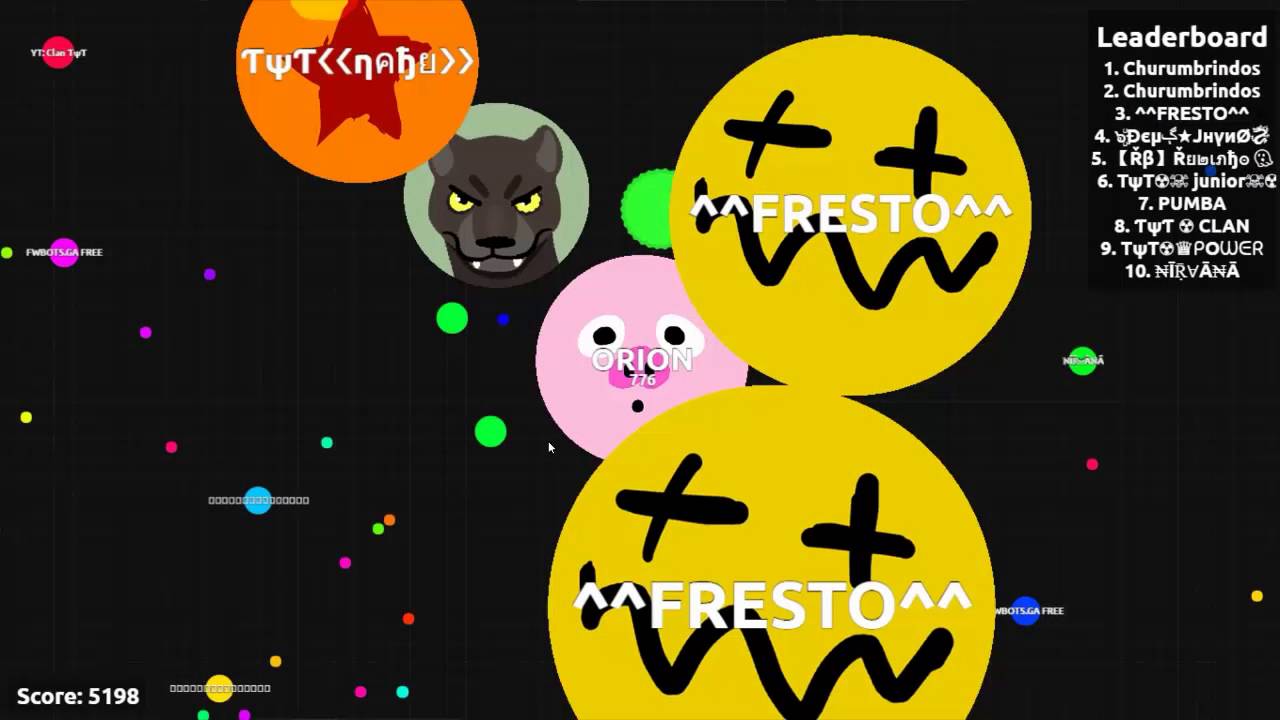 Destroying Teams in agar.io ORION