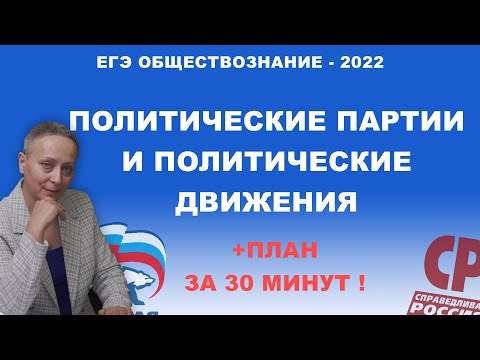 Политические партии и политические движения | #ЕГЭ обществознание