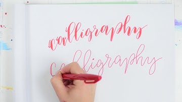 How to do Faux Calligraphy in 3 easy steps