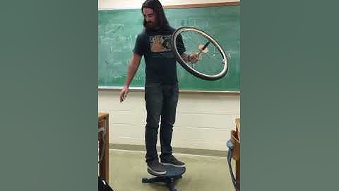 Angular Momentum Bike Wheel Demo - Short version