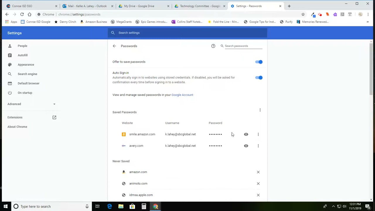 Removing Saved Usernames, Passwords, and Credit Card Info from your Chrome Browser