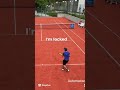I warmed up like Federer… then did THIS on the first point 😭 #tennisfail