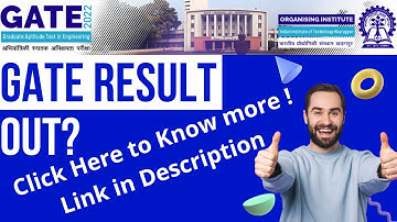 GATE Result Out?  Check this video for more information! #GATEResult #GATE2022