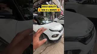 ✅ TATA V/s ❌ MARUTI BUILD QUALITY ❌ #baleno #marutisuzuki  #tata #punch #ytshorts #shorts #trending