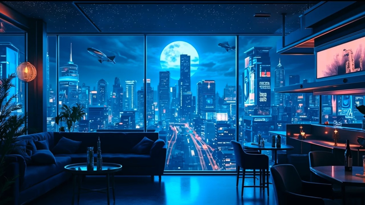 Chill Jazz Lounge 🌧️ 1 Hour Instrumental Music Video