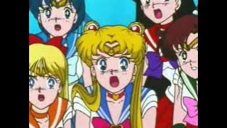 Sailor Uranus saves the Sailor Scouts from Kaolinite