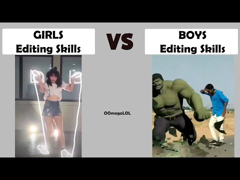 Girls Editing Skills vs Boys Editing Skills