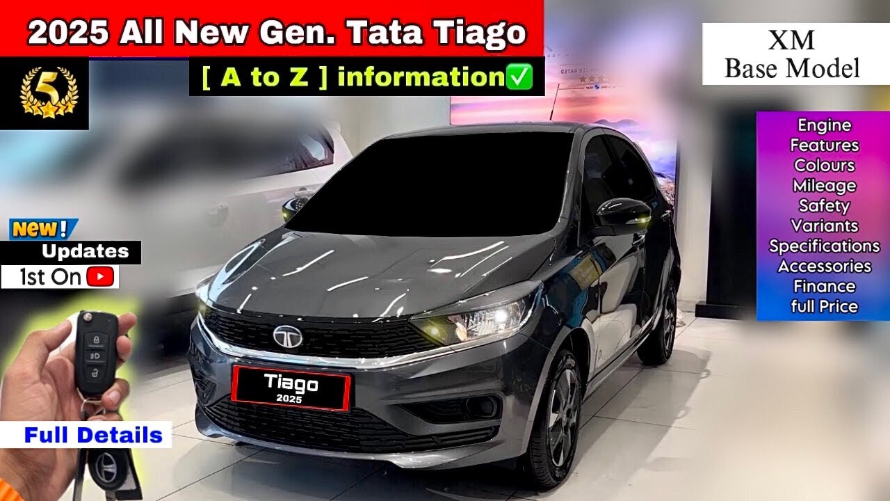 2026 New Gen. Tata Tiago Facelift XM Base Model Review |😱 सिर्फ़ ₹5,70 ...