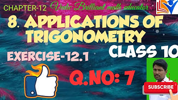 8. QUESTION NO:7||EXERCISE-12.1//APPLICATIONS OF TRIGONOMETRY//CHAPTER-12//TS & AP//CLASS-10 MATHS