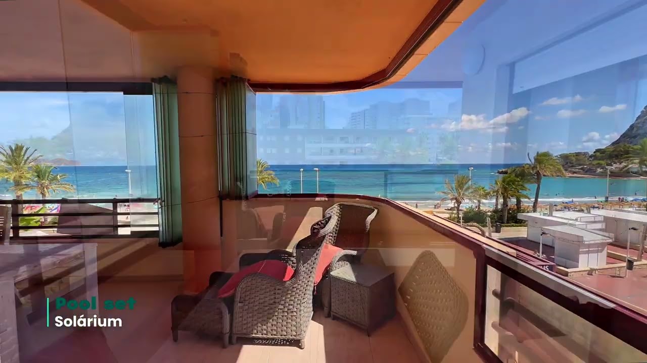 First line apartment in la Fossa beach in Calpe