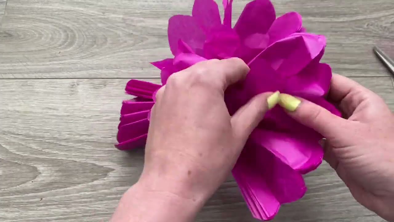 How to Make a Tissue Paper Flower Craft - A Crafty Life