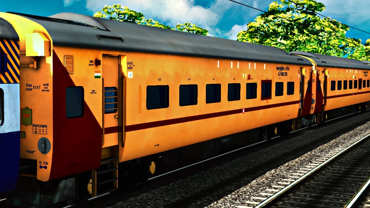 Irsts Open Rails Indian Train Simulator FHD||Rajkot-SC Superfast Express With Twin Alco ...