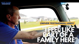 Driver Testimonial: Hear Why Great Plains Transport is the Company for Andy