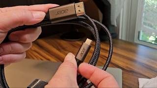 Acer USB C to DisplayPort Cable Review: Best 4K 165Hz Adapter