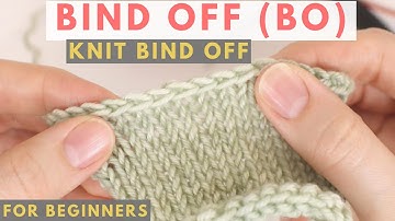 Beginner Bind Off (BO) - Standard Knit Bind Off/Cast Off