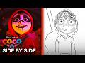 Coco Side by Side | "Ernesto de la Cruz" Scene | Storyboards vs. Film
