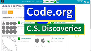 Code.org Lesson 4.9E Shapes and Parameters | Tutorial with Answers | Challenge E Make a Scene