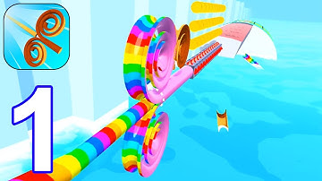 Spiral Rider - Gameplay Walkthrough Part 1 All Levels 1 - 14 (Android,iOS)