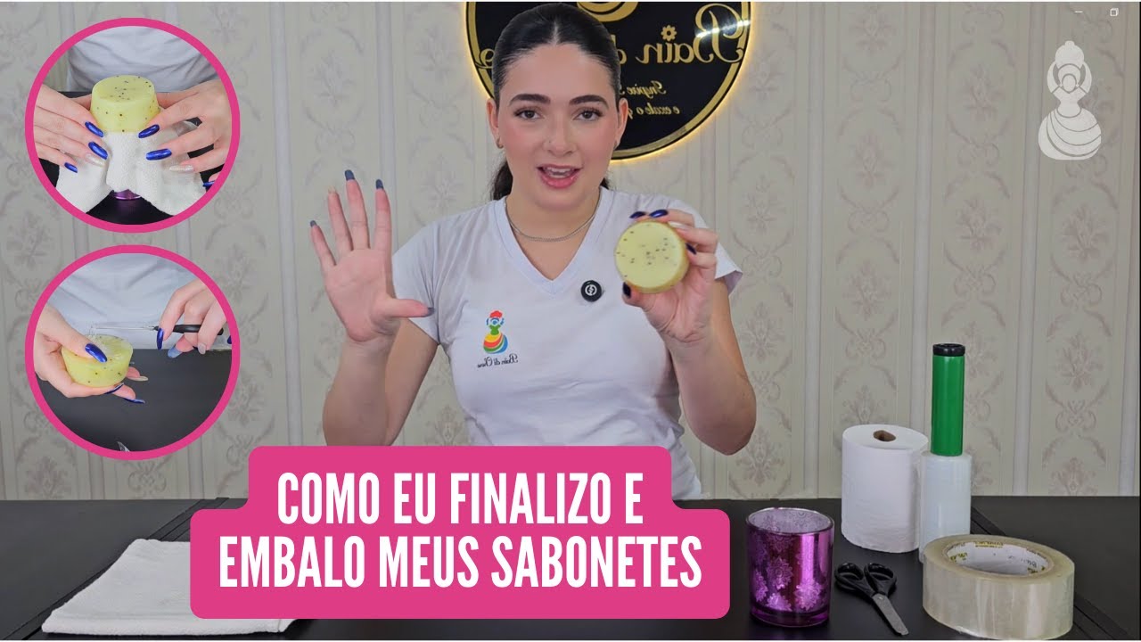 Como finalizo e embalo meus sabonetes artesnais