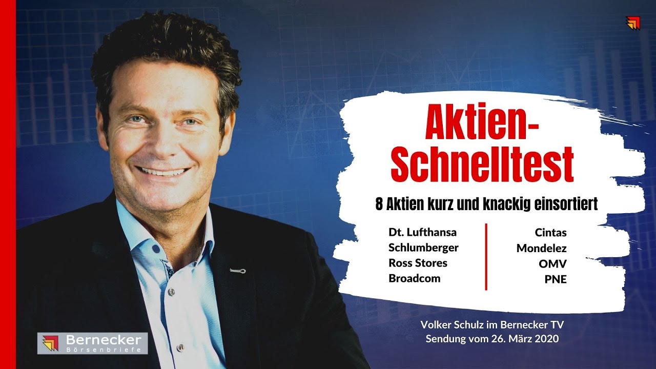 Aktien Schnelltest Inkl Lufthansa Broadcom Mondelez Usw
