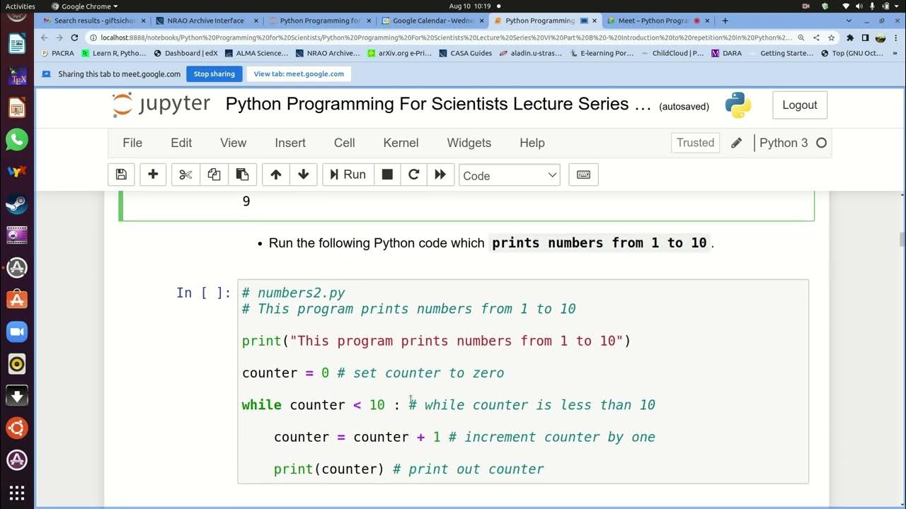 Introduction to repetition in Python programming language - YouTube
