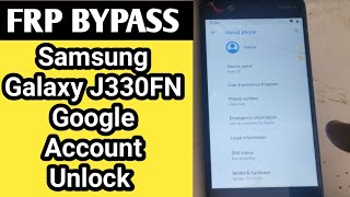 Samsung J330FN Google Account Bypass /  Remove J3 2019 Frp Bypass without pc 2020