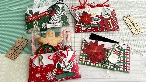 6x6 PAPER | Xmas Treat Pocket Pouch or Gift Card Holder | Packaging Idea | EASY TUTORIAL