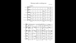 “Ecstasy under a setting sun” for string Orchestra, op.8 (179)￼