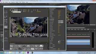How to Make Crawling Titles in Adobe Premiere Pro CS6