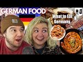 German Food & What You Should Eat in Germany | AMERICAN COUPLE REACTION VIDEO