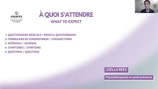 Votre Premier Rendez Vous En Physiothérapie Pelvienne - Joella Reev