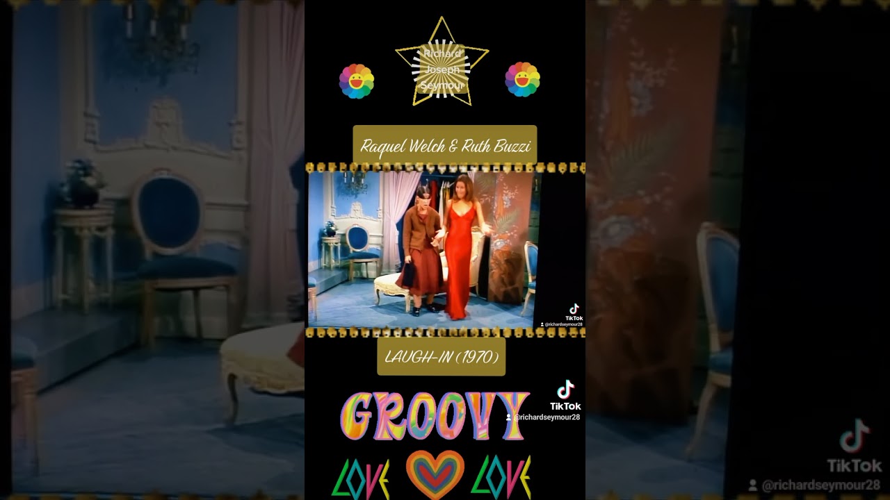 RAQUEL WELCH and RUTH BUZZI on Laugh-In, Season 5, Episode 1, September 14, 1970