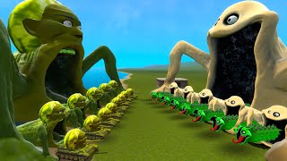 NEW ROBLOX HUNGRY WORM SEA EATER VS ALL LIN GANG MELON SEA EATER In Garry's Mod!