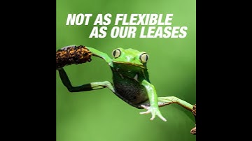 Our Leases Are More Flexible Than Anything Out There!