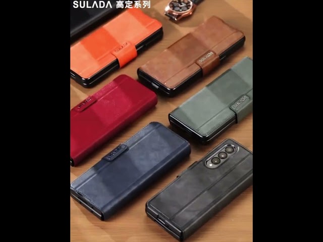 CASE SULADA CLASSIC LEATHER FLIP COVER GALAXY Z FOLD 3- SAMSUNG GALAXY Z FOLD 4