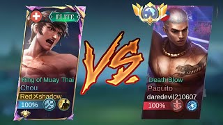 CHOU VS META FIGHTER PAQUITO!!! ( Who Win? ) + Choou 1 shot tips & tricks  - MLBB