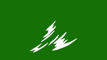 Slash 2D FX Animation on Green Screen